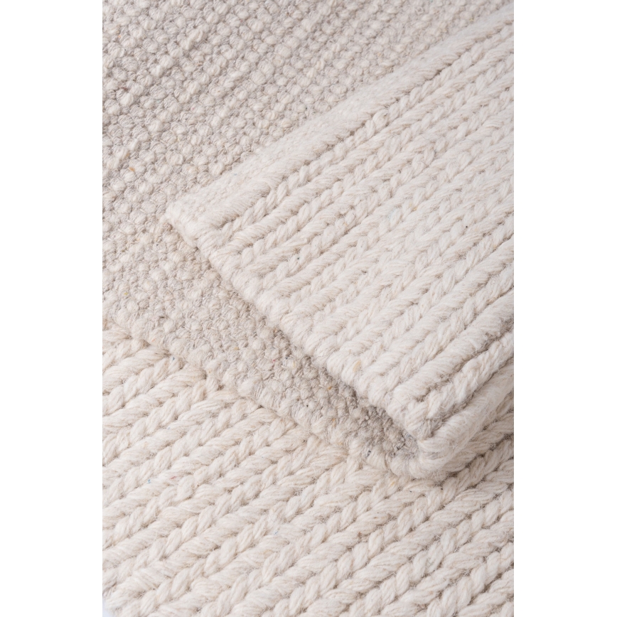 Tappeto naturale FIR WOOL 120x170 cm 2600 g/m2 crema