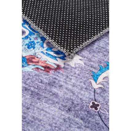 Tappeto orientale antiscivolo PRINT SHINE 70x140 cm blu