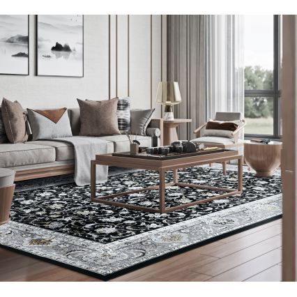 Tappeto orientale GRECE 120x170 cm 2150 g/m2 nero/grigio/bianco