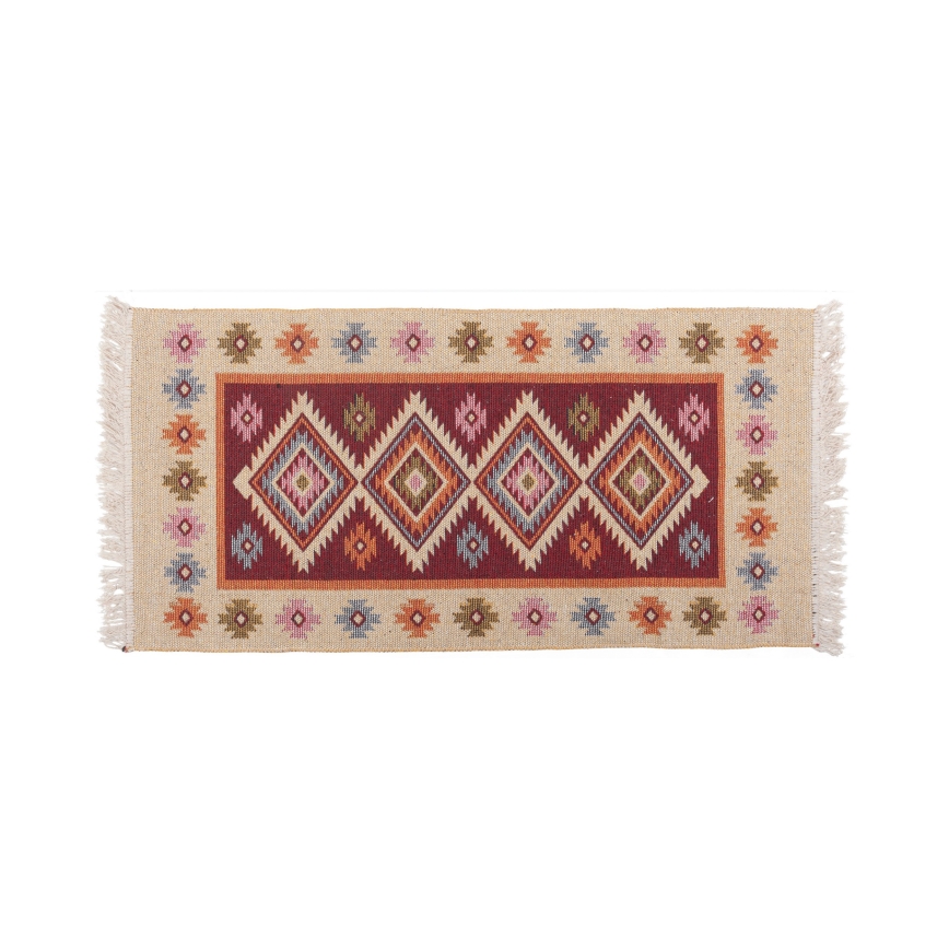 Tappeto orientale reversibile KILIM 80x150 cm rosso/beige