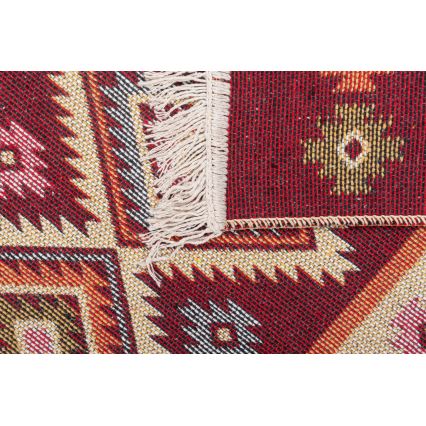 Tappeto orientale reversibile KILIM 80x150 cm rosso/beige