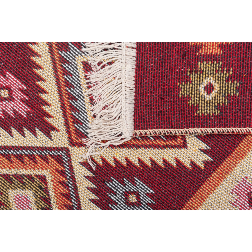Tappeto orientale reversibile KILIM 80x150 cm rosso/beige