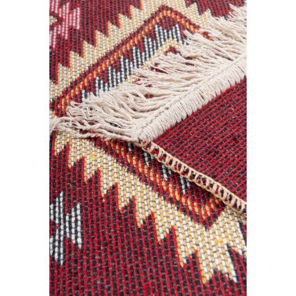 Tappeto orientale reversibile KILIM 80x150 cm rosso/beige