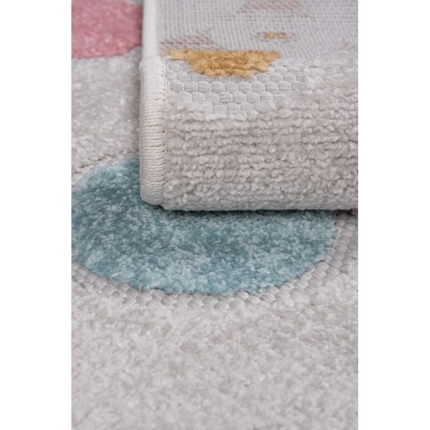 Tappeto per bambini PIAR 160x230 cm multicolore/a pois