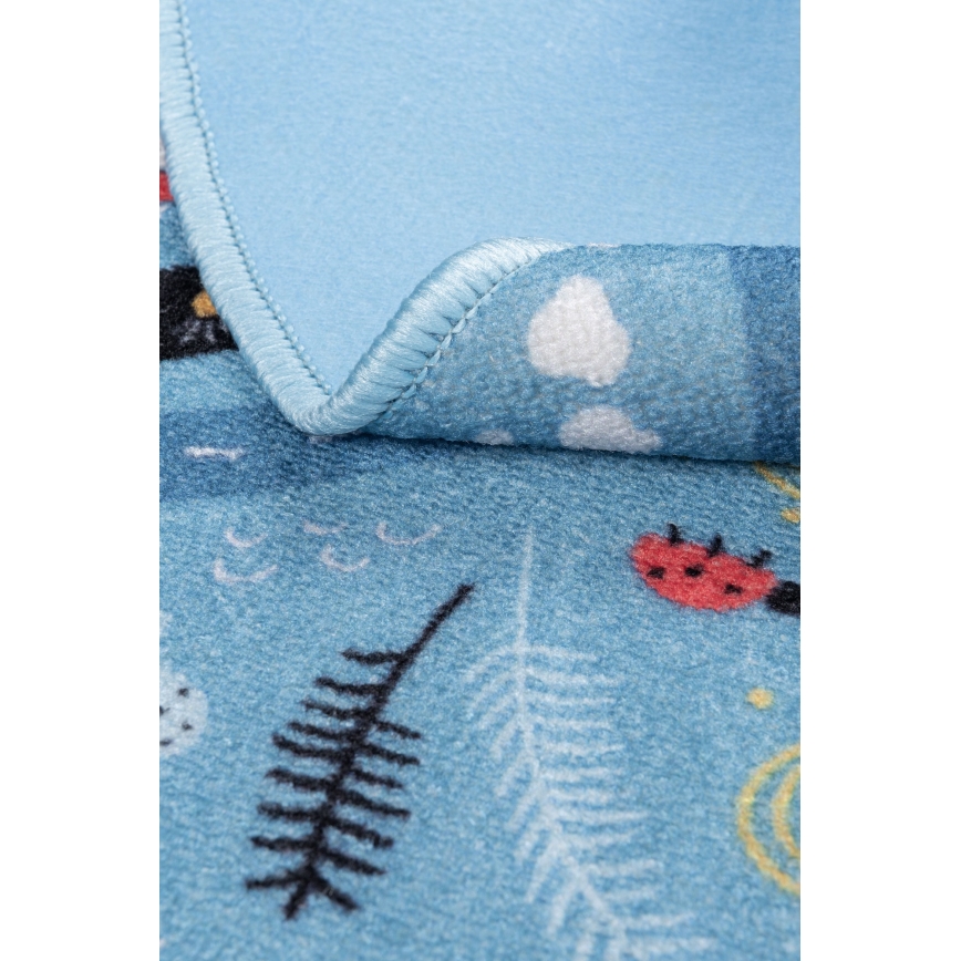 Tappeto per bambini STELLA STREETS 120 cm blu/città