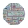 Tappeto per bambini STELLA STREETS 120 cm turchese/città