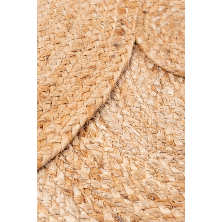 Tappeto rotondo naturale JUTA 140 cm beige