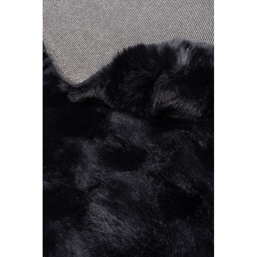Tappeto rotondo RABBIT BUBBLE 160 cm nero