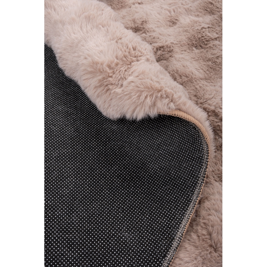 Tappeto rotondo RABBIT BUBBLE Ø 160 cm beige