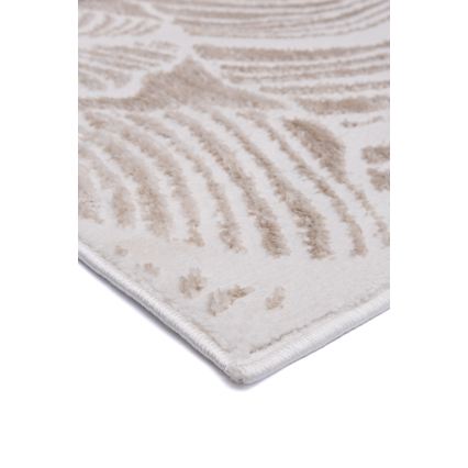 Tappeto SALAMANCA 120x170 cm beige/bianco, motivo a foglie