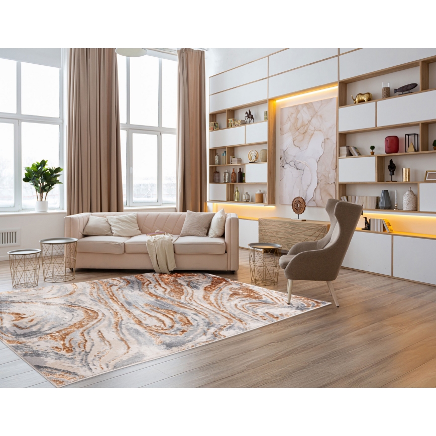 Tappeto STONE 120x160 cm beige/grigio