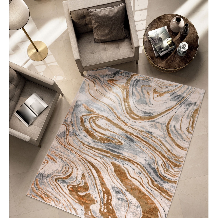 Tappeto STONE 120x160 cm beige/grigio