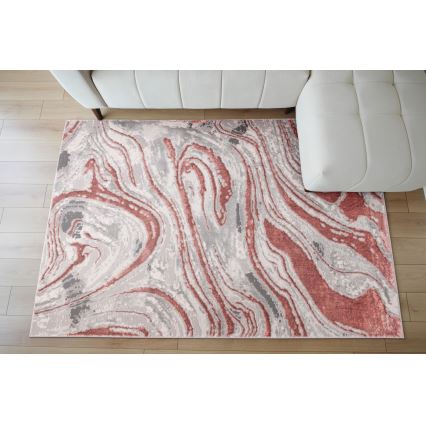 Tappeto STONE 120x160 cm rosa/grigio