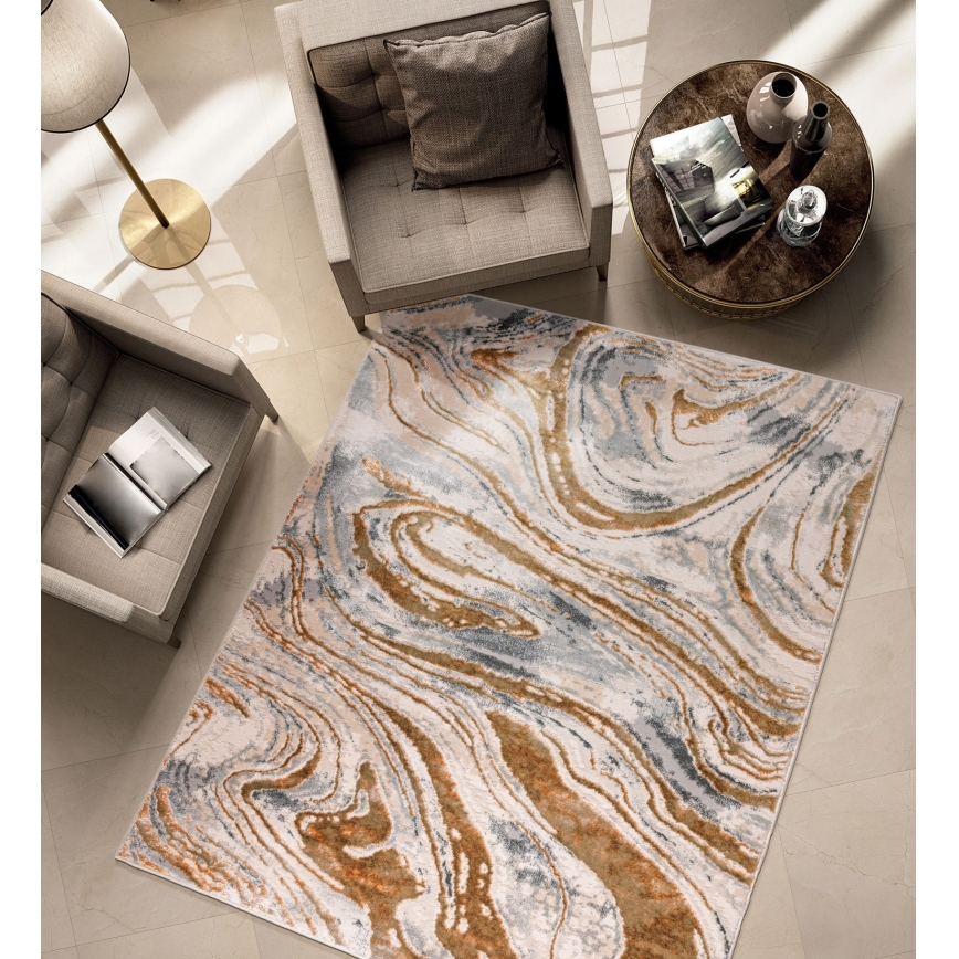 Tappeto STONE 80x140 cm beige/grigio