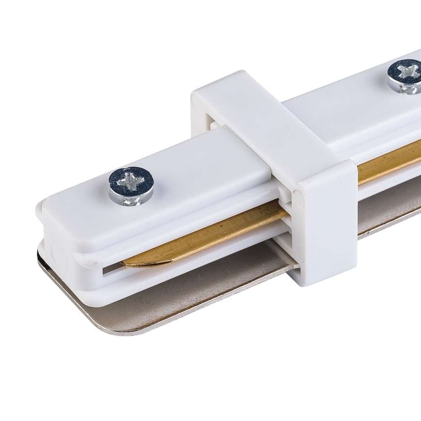 Tappo finale monofase per sistema a binari TRACER dritto bianco