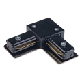 Tappo finale monofase per sistema a binari TRACER quadrato nero