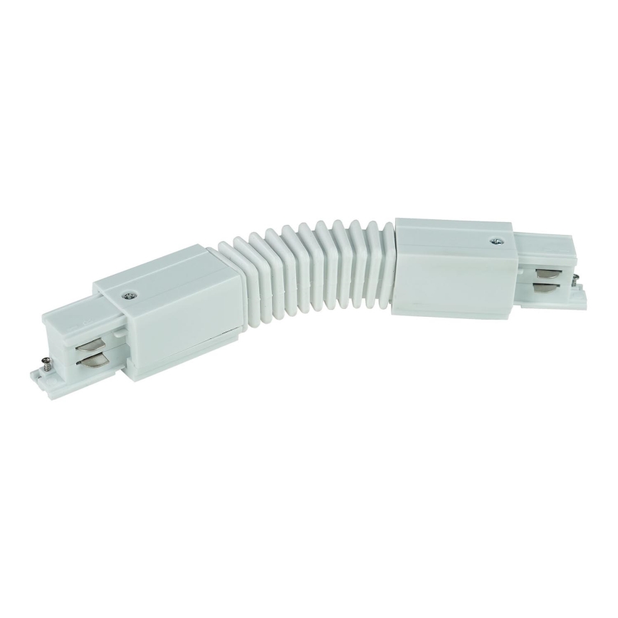 Tappo finale trifaseper sistema a binari TRACER flessibile bianco