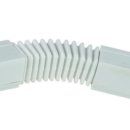 Tappo finale trifaseper sistema a binari TRACER flessibile bianco