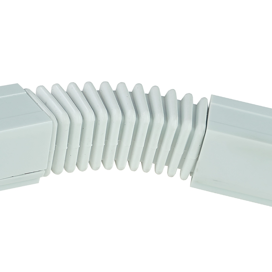 Tappo finale trifaseper sistema a binari TRACER flessibile bianco