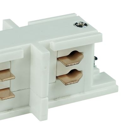 Tappo finale trifaseper sistema a binari TRACER straight bianco