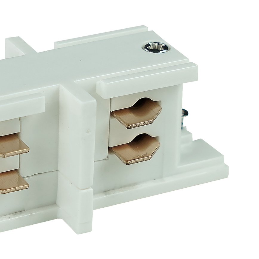 Tappo finale trifaseper sistema a binari TRACER straight bianco