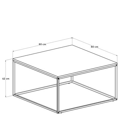 Tavolino 42x80 cm nero