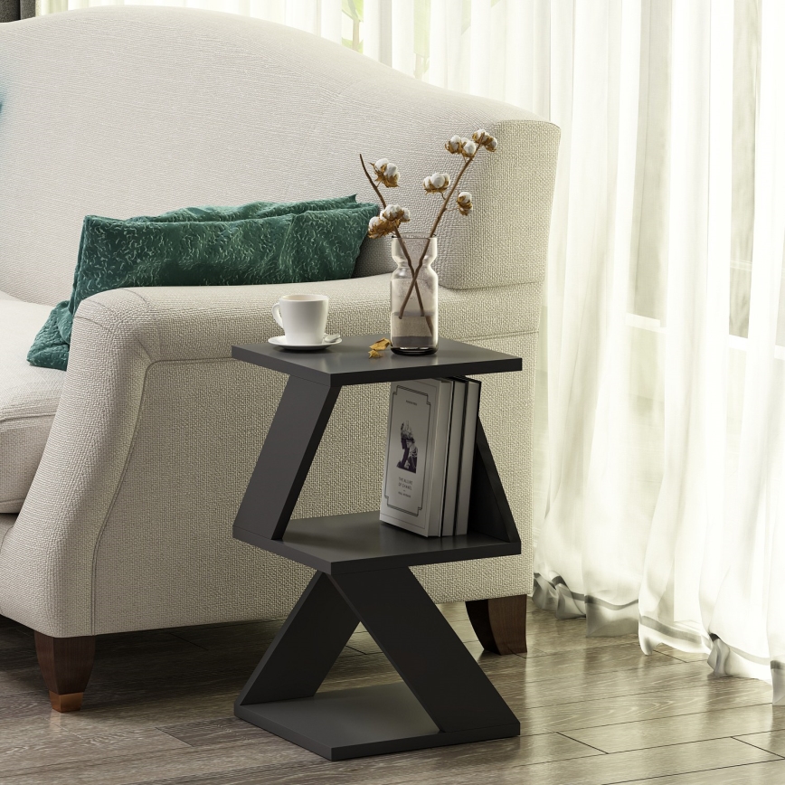 Tavolino ALBENI 50x30 cm antracite