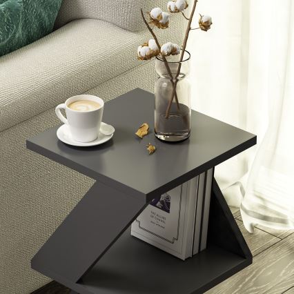 Tavolino ALBENI 50x30 cm antracite