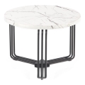 Tavolino ANTICA 41x55 cm nero/marmor decor