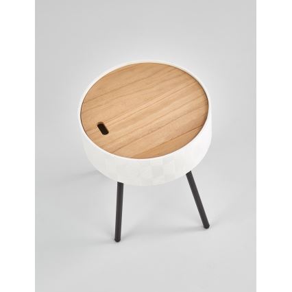 Tavolino AURA 45x38 cm bianco/nero/beige