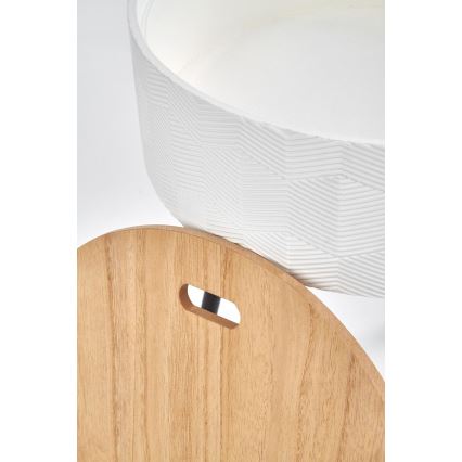 Tavolino AURA 45x38 cm bianco/nero/beige