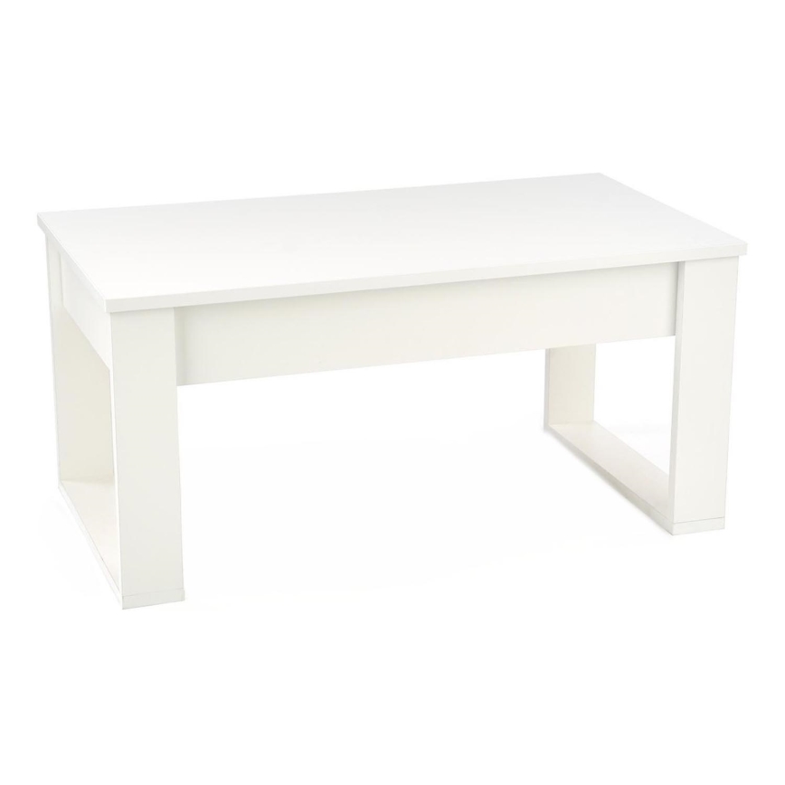 Tavolino con cassetti NEA 52x110 cm bianco