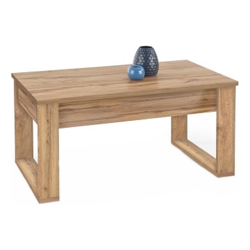 Tavolino con cassetti NEA 52x110 cm marrone/quercia wotan