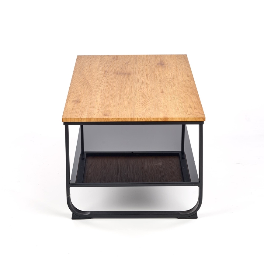 Tavolino da salotto ARTIGA 45x105 cm nero/beige