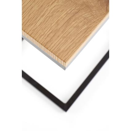 Tavolino da salotto AURIA rovere/nero