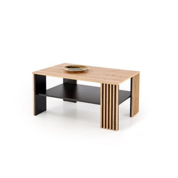 Tavolino da salotto FORMA 110x65 cm marrone/nero