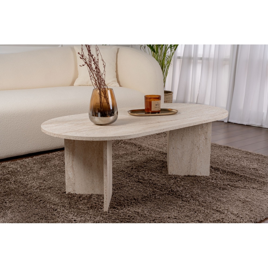 Tavolino da salotto NEL 119x60 cm beige