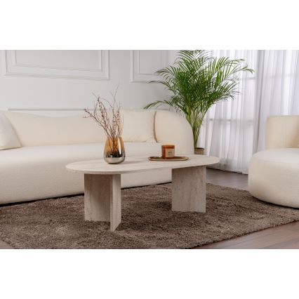 Tavolino da salotto NEL 119x60 cm beige
