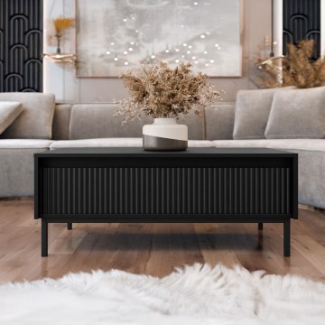 Tavolino da salotto OZMI 100x40 cm nero
