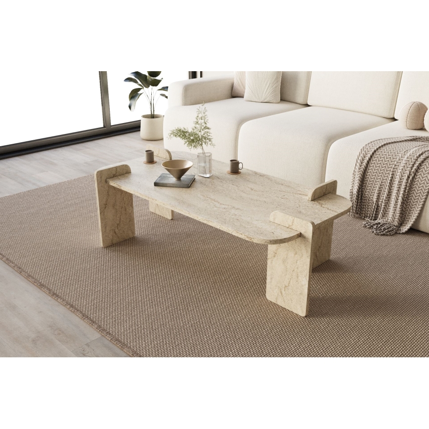 Tavolino da salotto PURO 120x60 cm in travertino