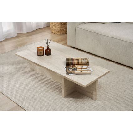 Tavolino da salotto VERUM 120x45 cm beige