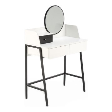 Tavolino da toilette AGNES 120x80 cm bianco/nero