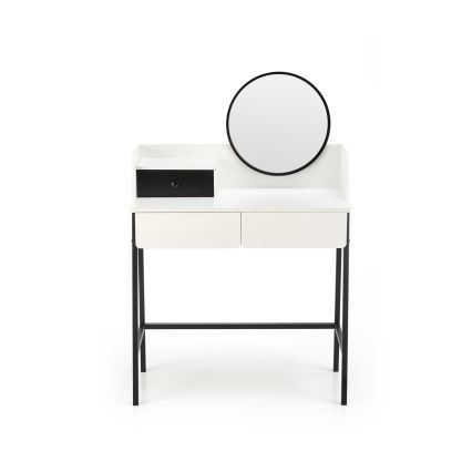 Tavolino da toilette AGNES 120x80 cm bianco/nero