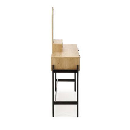 Tavolino da toilette CARMEN 136x104 cm beige/nero