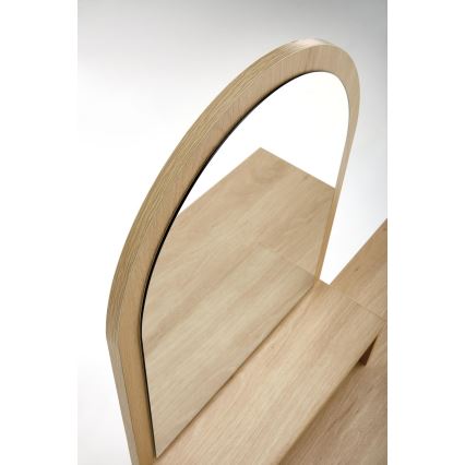 Tavolino da toilette CARMEN 136x104 cm beige/nero
