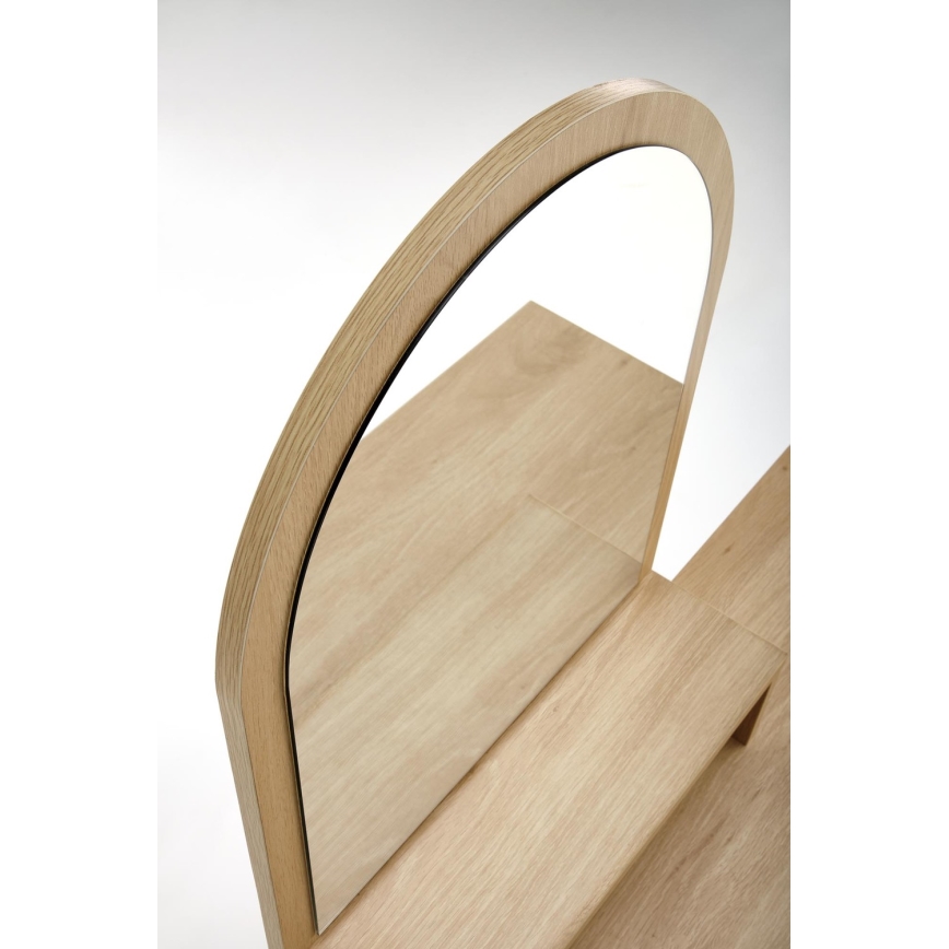 Tavolino da toilette CARMEN 136x104 cm beige/nero