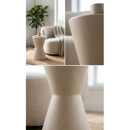 Tavolino d'appoggio PETIT Ø 29 cm crema