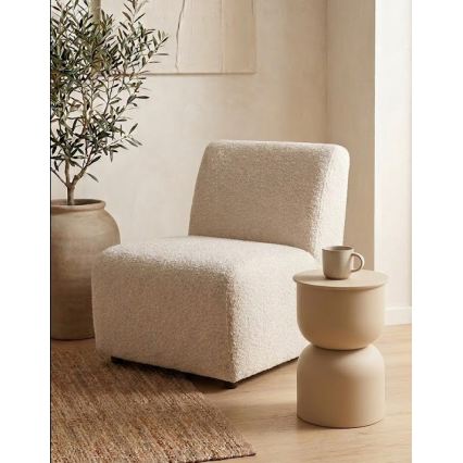 Tavolino d'appoggio PETIT Ø 31 cm beige