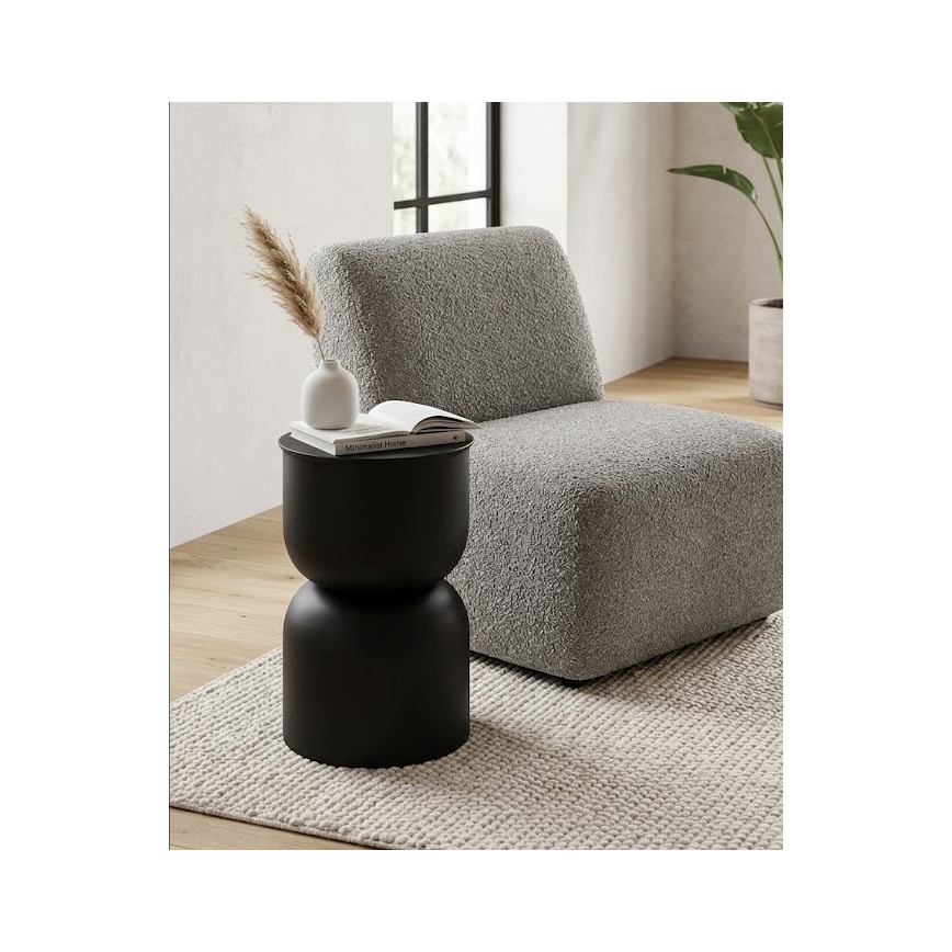 Tavolino d'appoggio PETIT Ø 31 cm nero