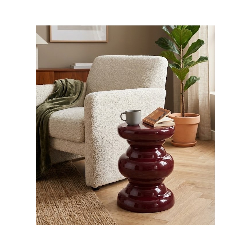 Tavolino d'appoggio PETIT Ø 31 cm, rosso